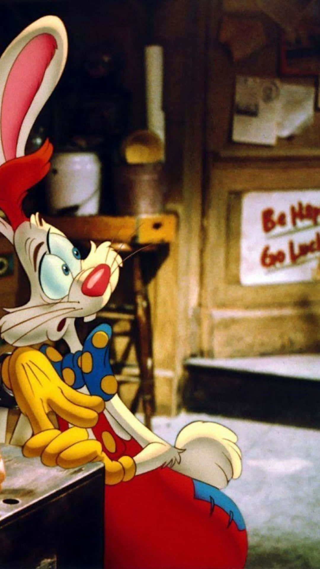 Roger Rabbit Surprised Expression Background