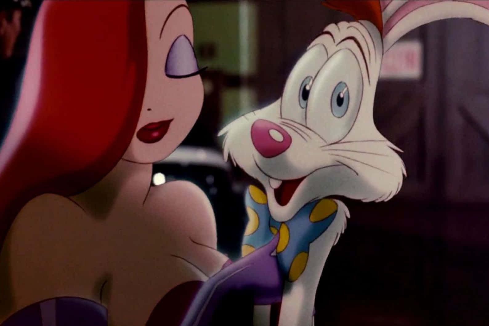 Rogerand Jessica Rabbit Animated Characters Background