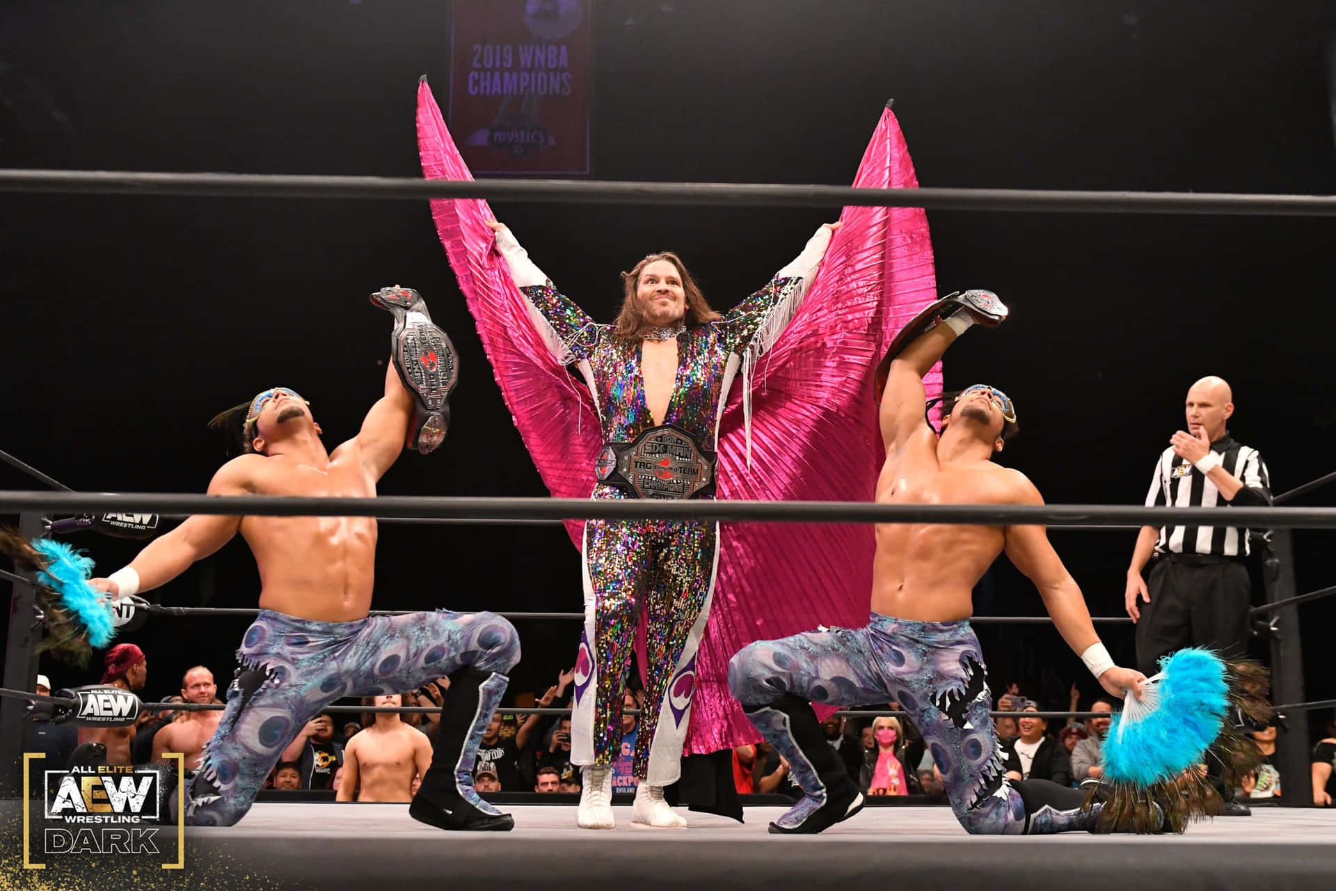 Roh Champion Dalton Castle With The Boys Full Shot Background