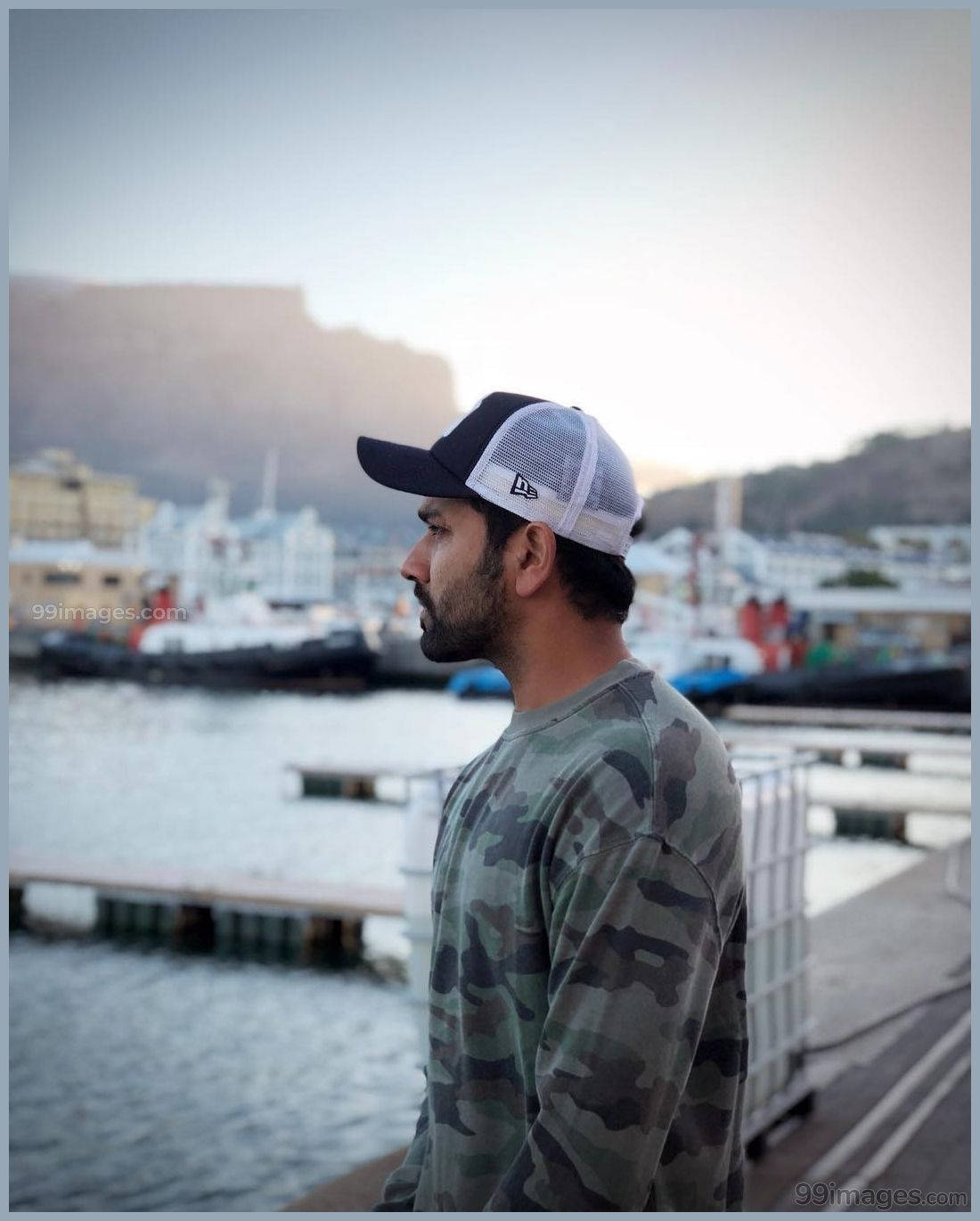 Rohit Sharma In Harbour Background