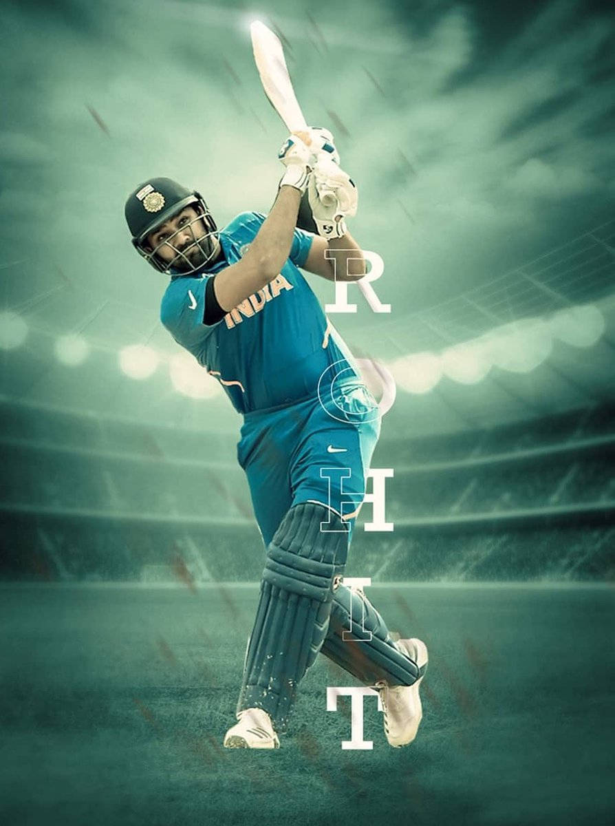 Rohit Sharma India Cricket Match Background