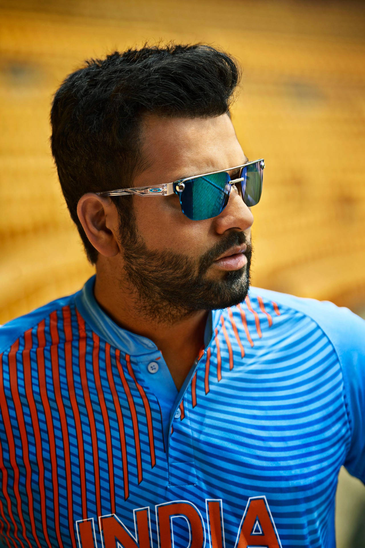 Rohit Sharma Indian Cricketer Cool Oakley Background