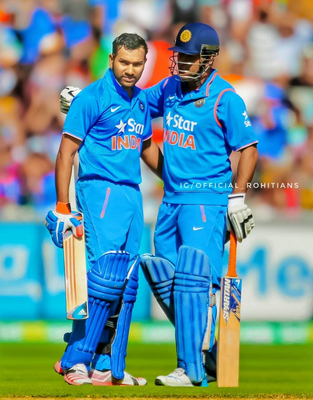 Rohit Sharma With Cricketer Background