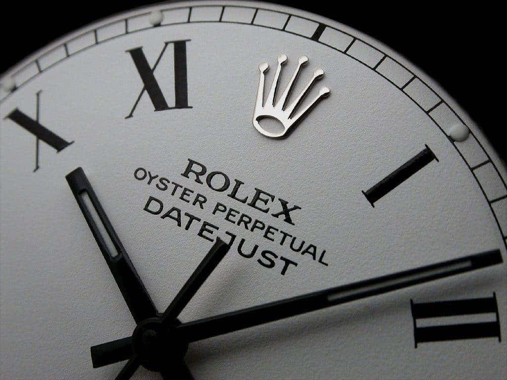 Rolex Oyster Perpetual Datejust Watch Face Background