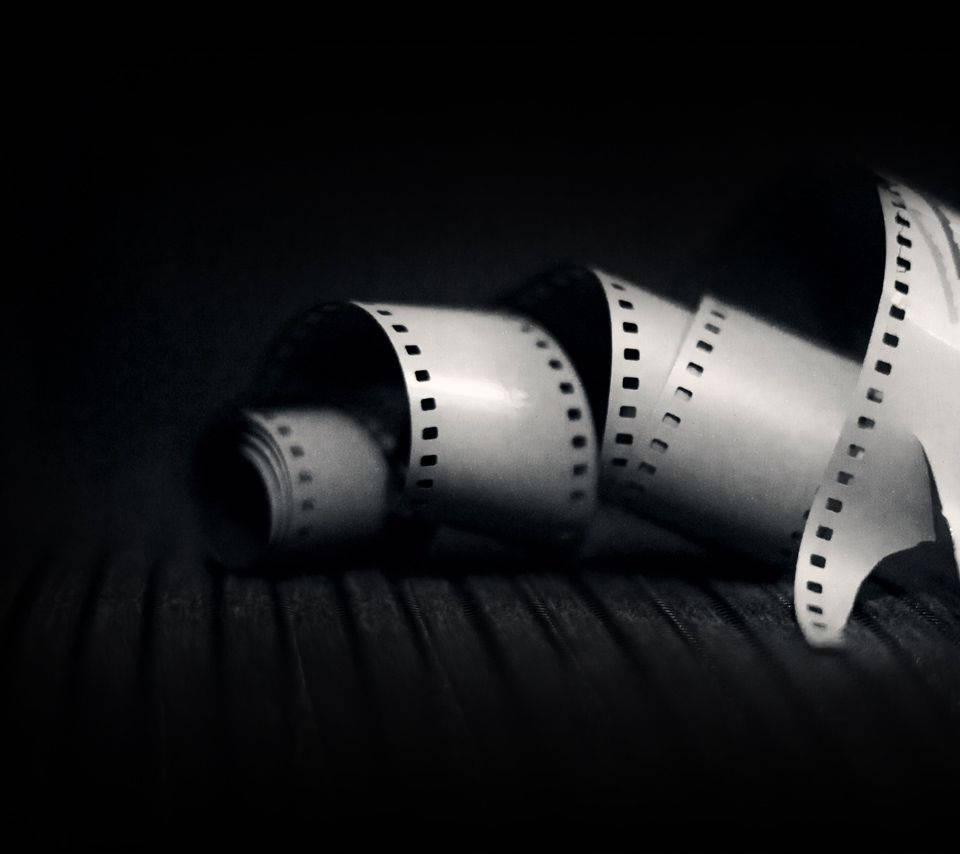 Rolled Photographic Film Background