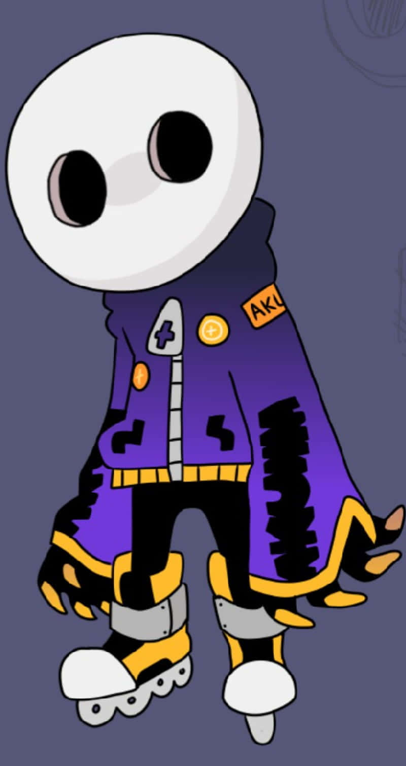 Roller-skating Ghost Cute Pfp For Tiktok Background
