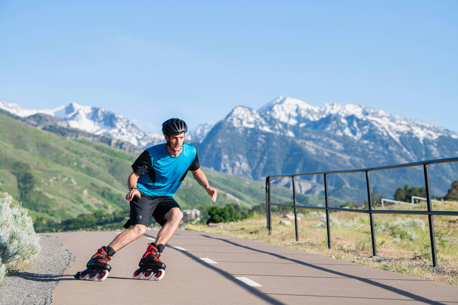 Rollerblading Beautiful Background View