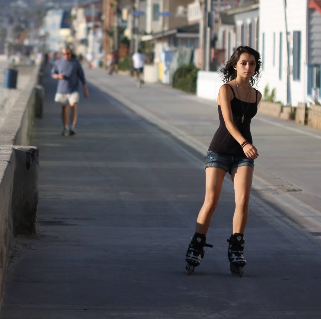 Rollerblading In The Boardwalk