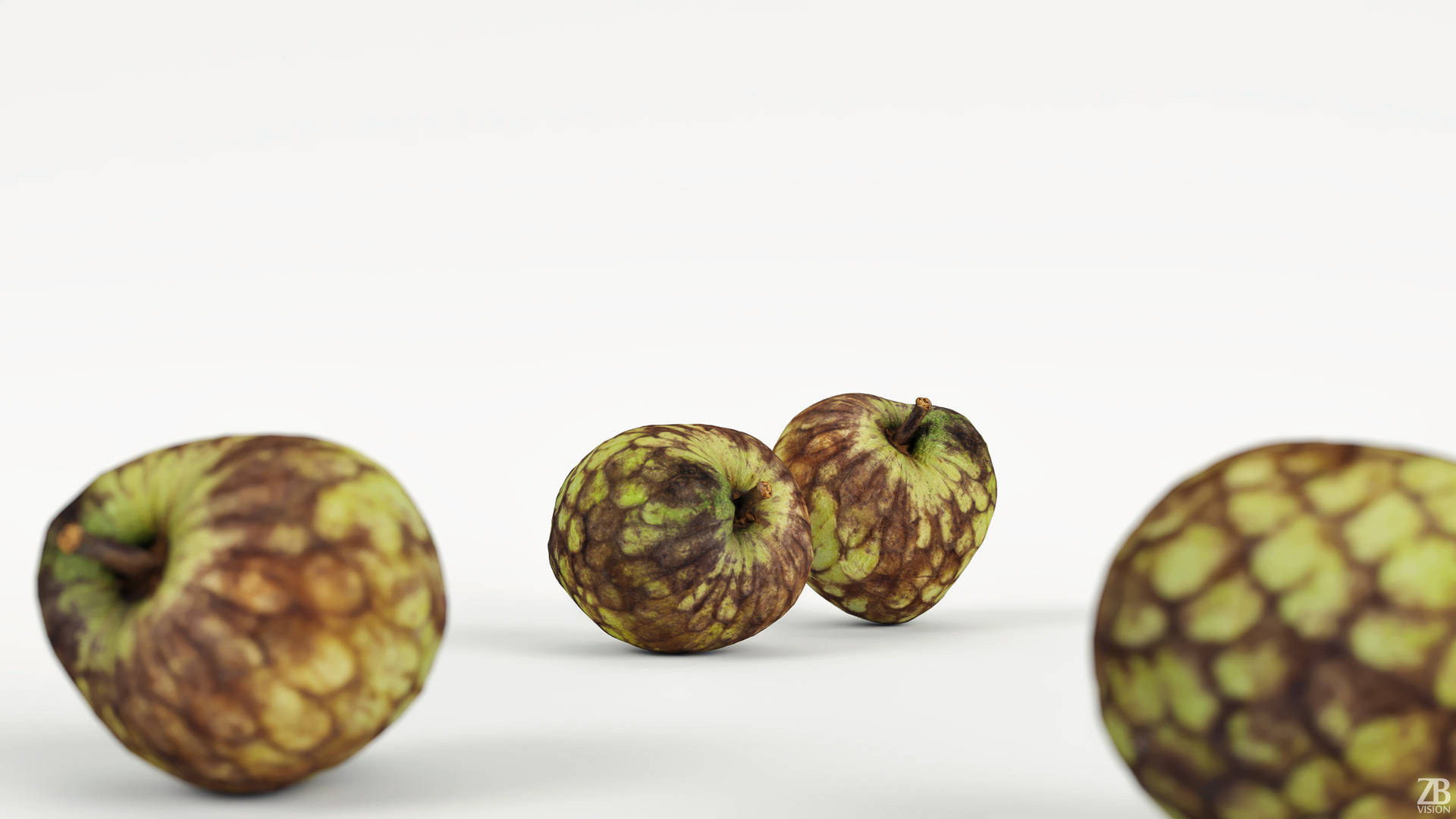 Rolling Over Cherimoya Fruits