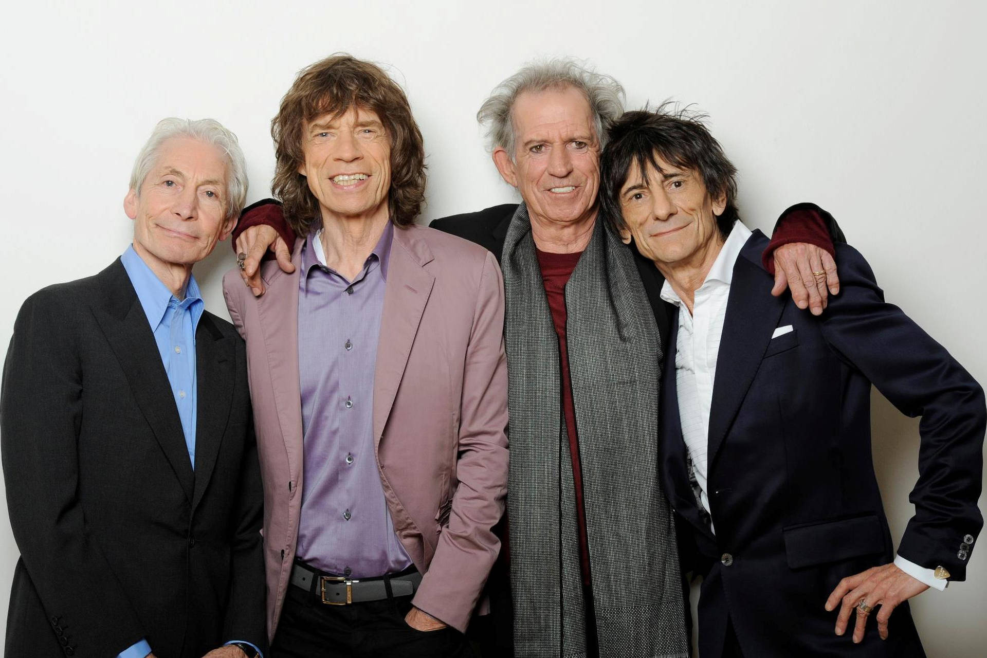 Rolling Stones On Light Gray Background