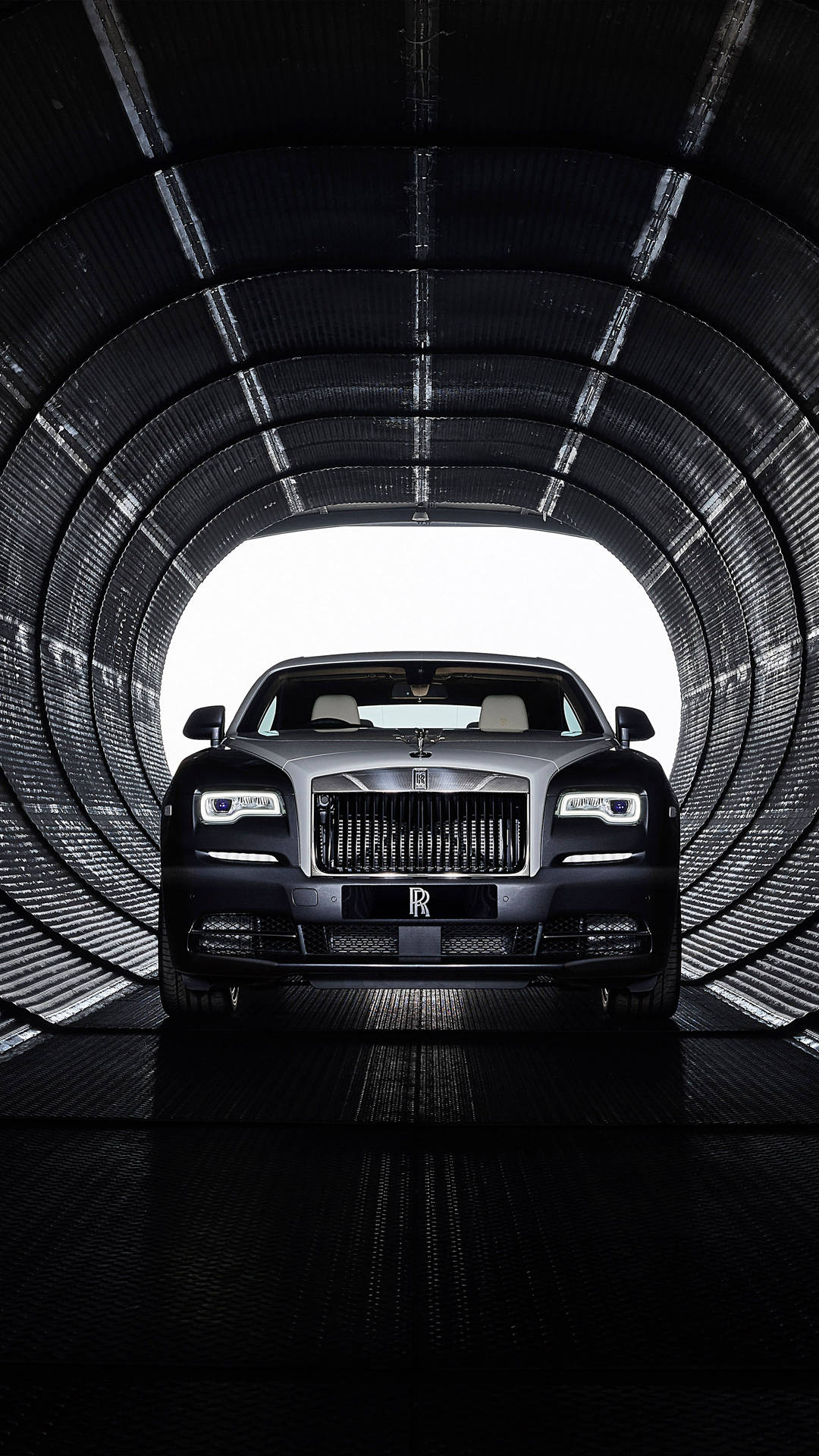 Rolls-royce 4k Wraith In Tunnel Background
