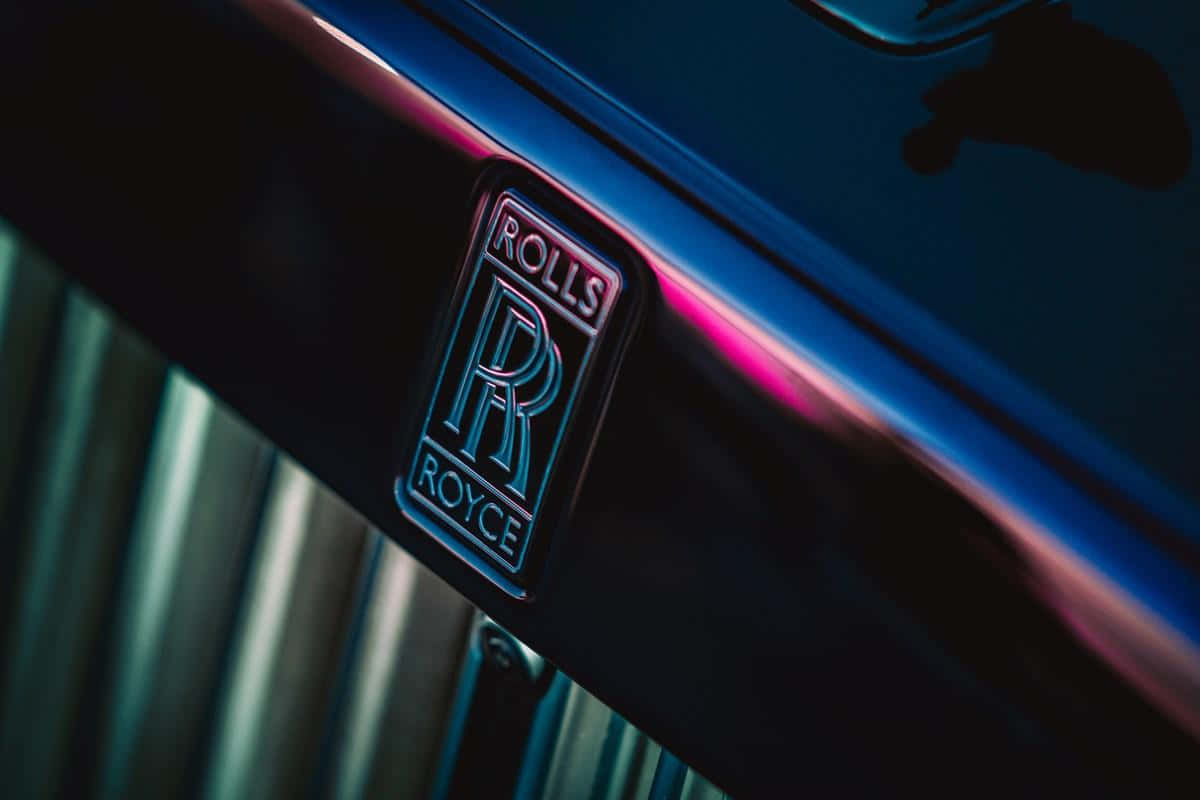 Rolls Royce Logo Badge Closeup