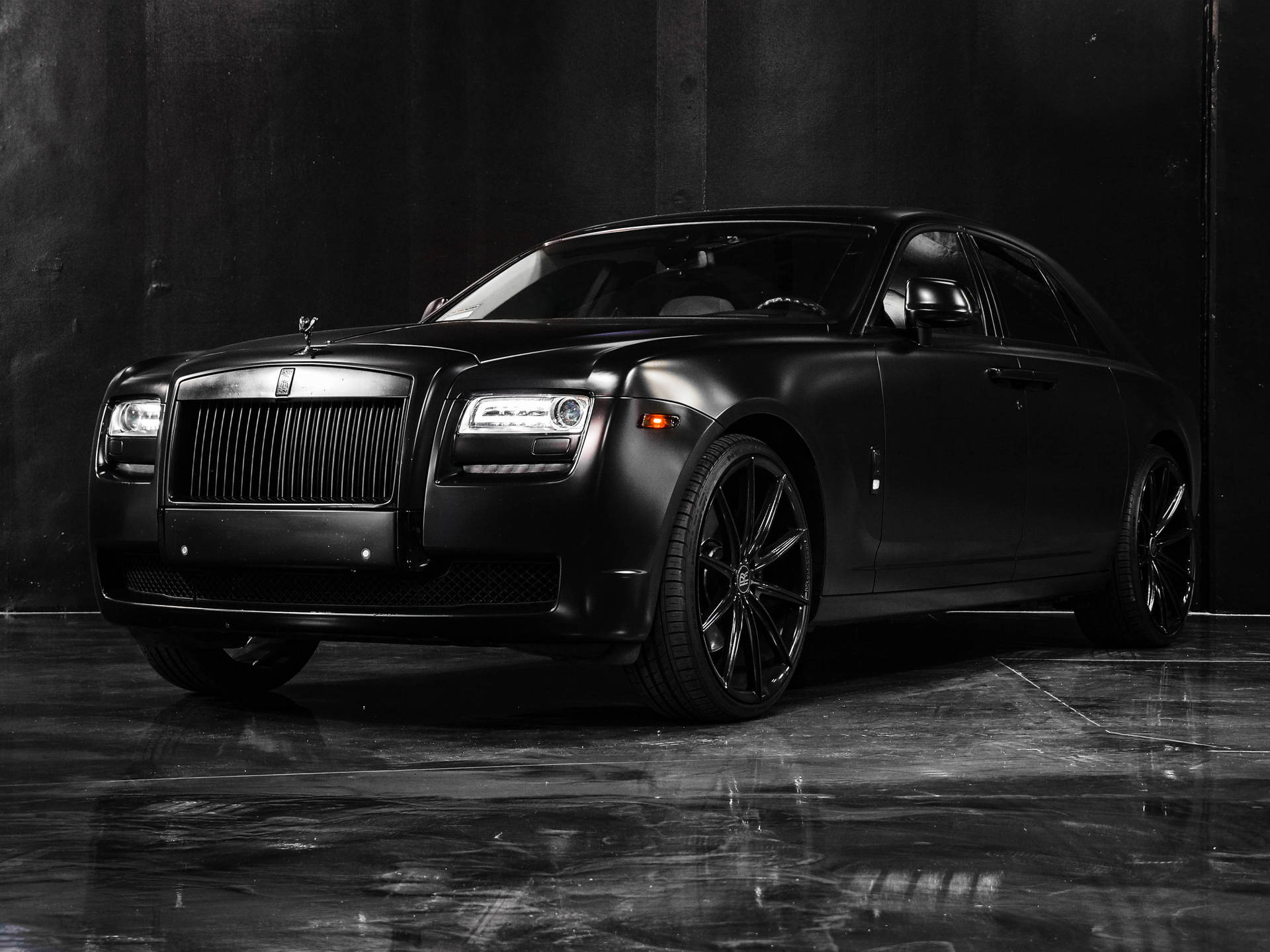 Rolls-royce Phantom Black Sports Cars Background