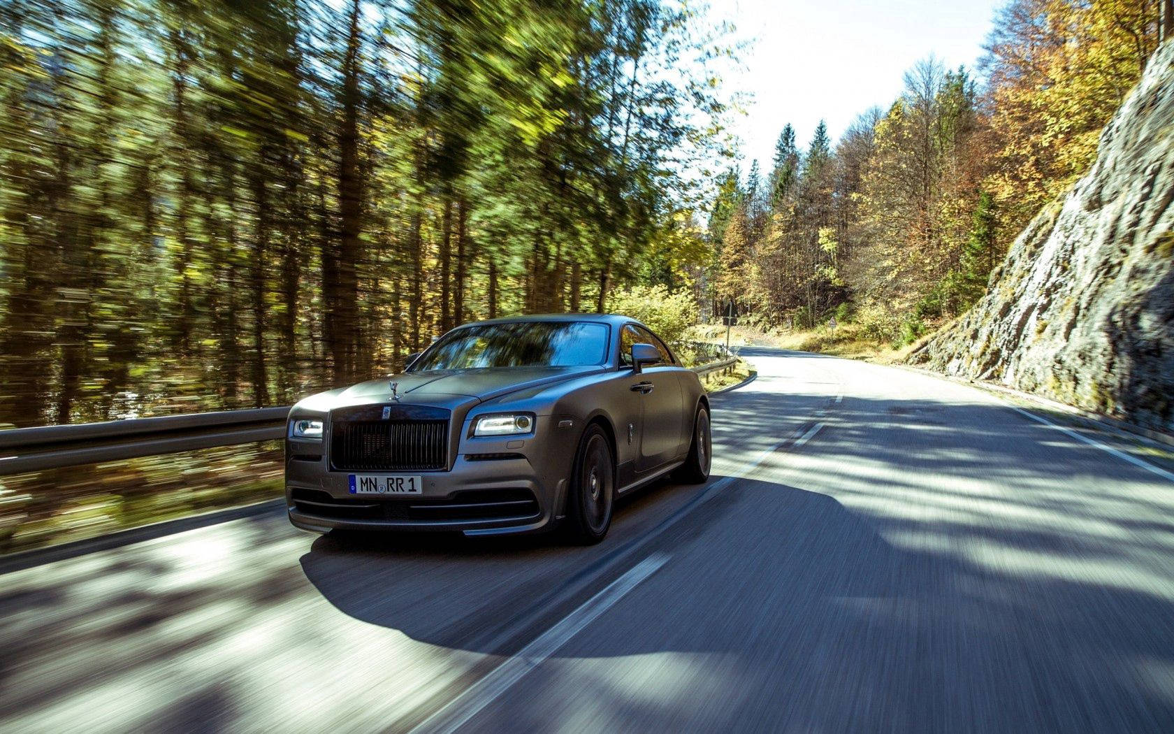 Rolls Royce Wraith Matte Black Background