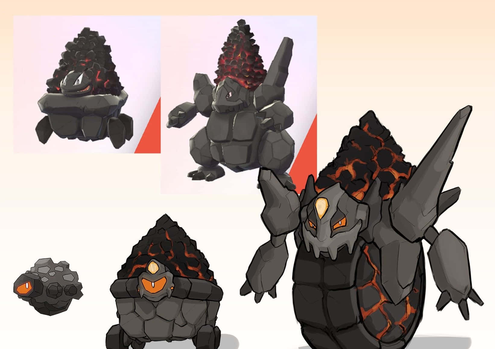 Rolycoly Evolution Redesign Background