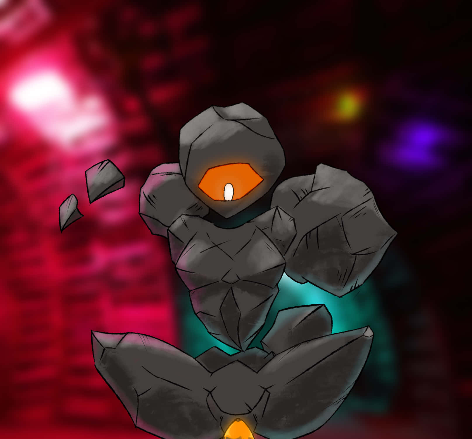 Rolycoly Merging Its Body Background