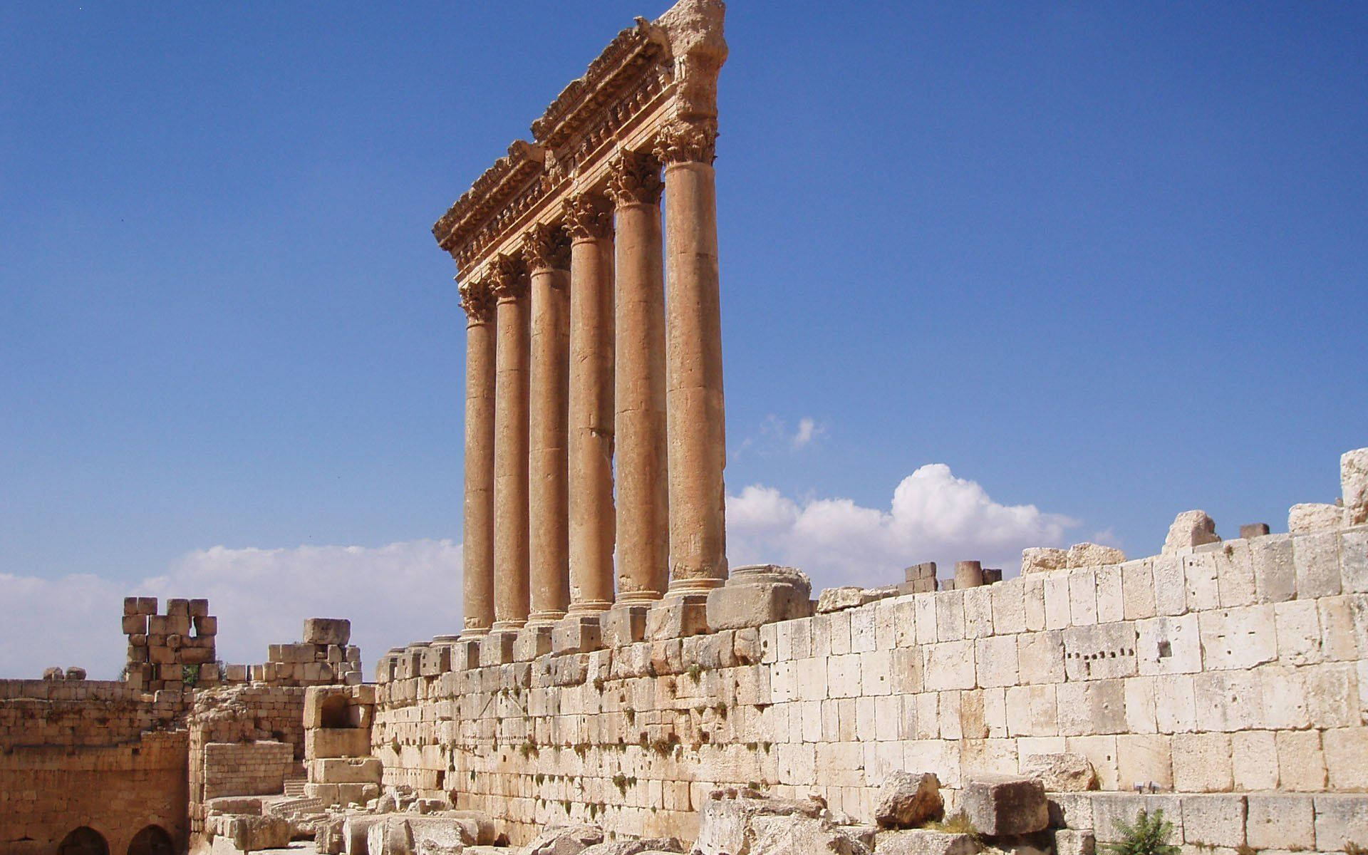 Roman Empire In Lebanon Background