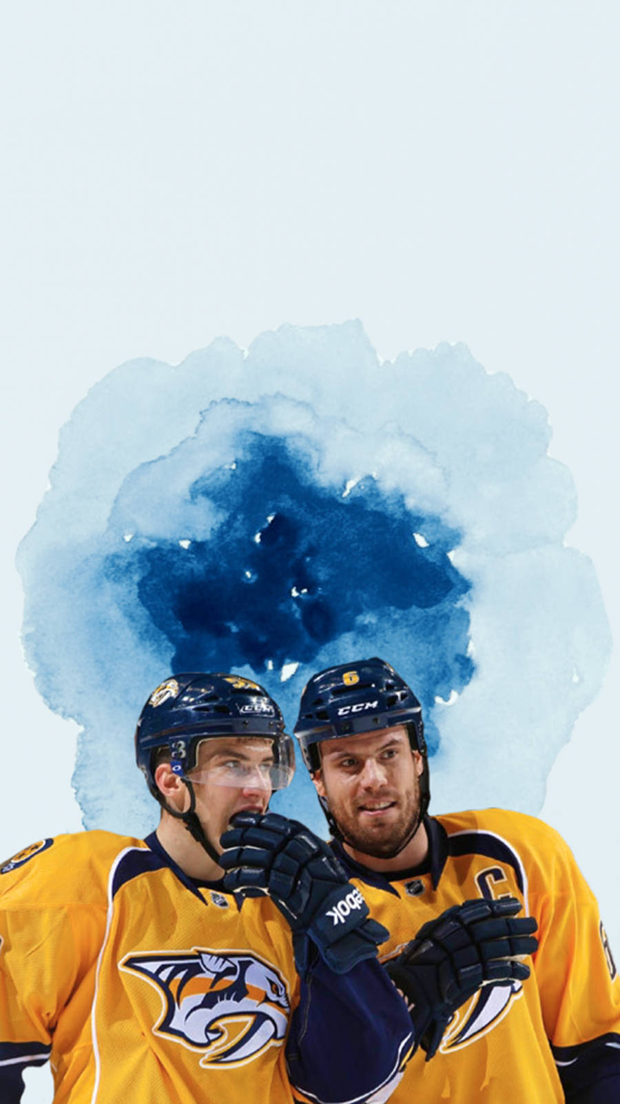 Roman Josi And James Neal On Ice