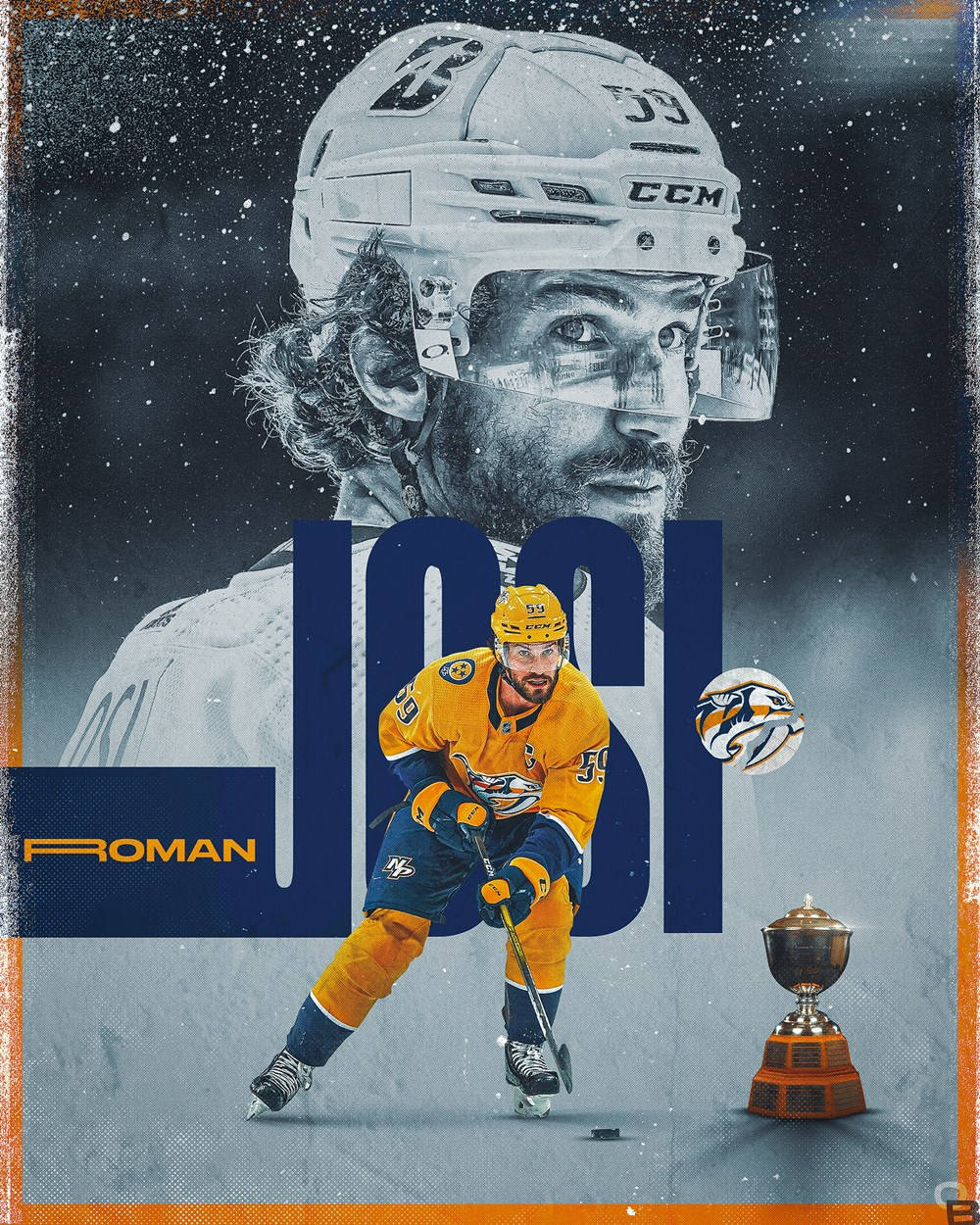 Roman Josi Creative Poster Design Background