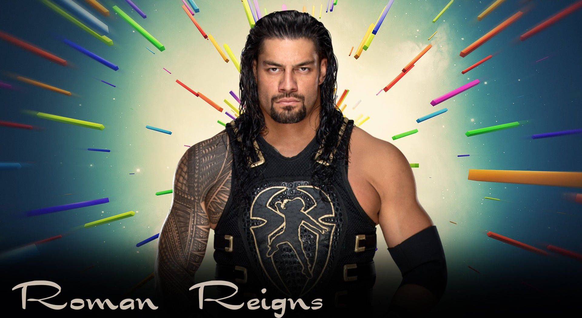 Roman Reigns Rays Background