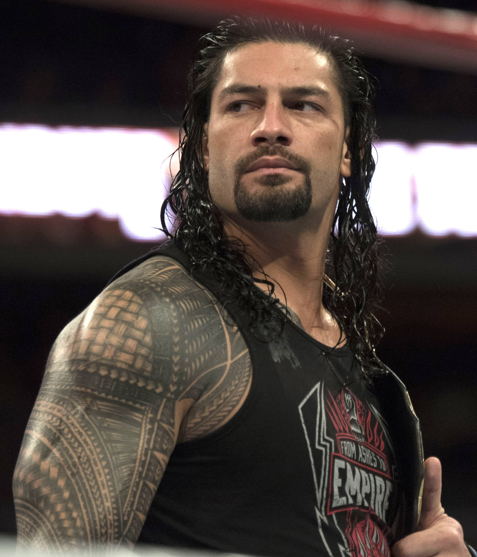 Roman Reigns Tributes To Troops Background