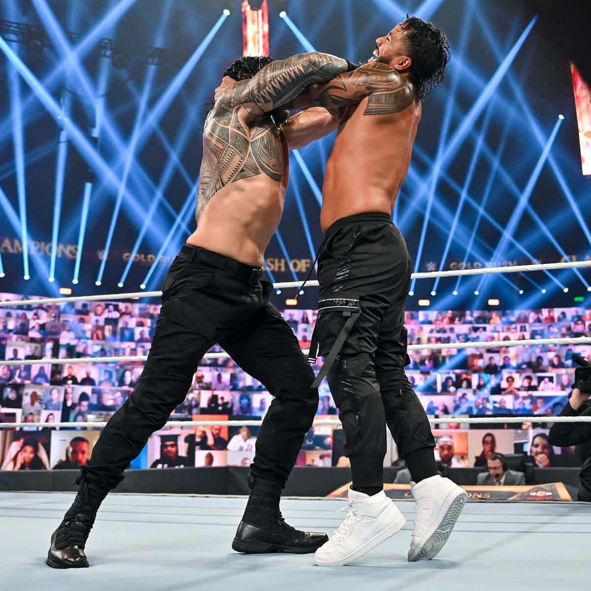 Roman Reigns Vs Jey Uso Background