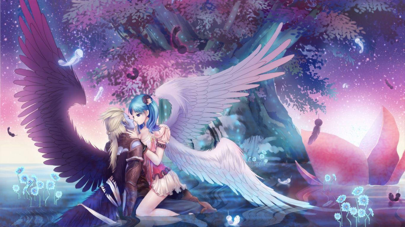 Romantic Anime Angel And Demon