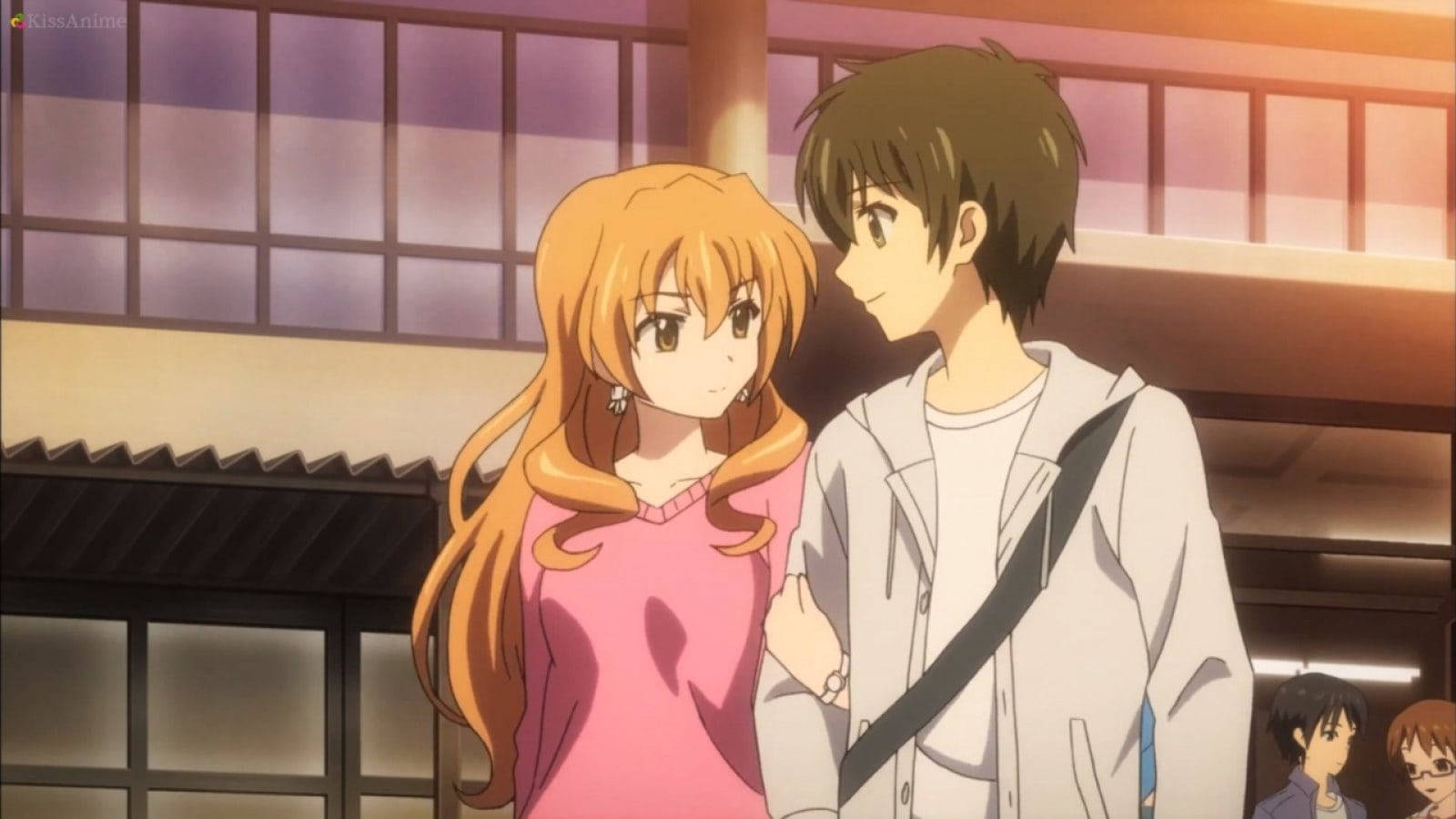 Romantic Anime Couples Golden Time Date Background