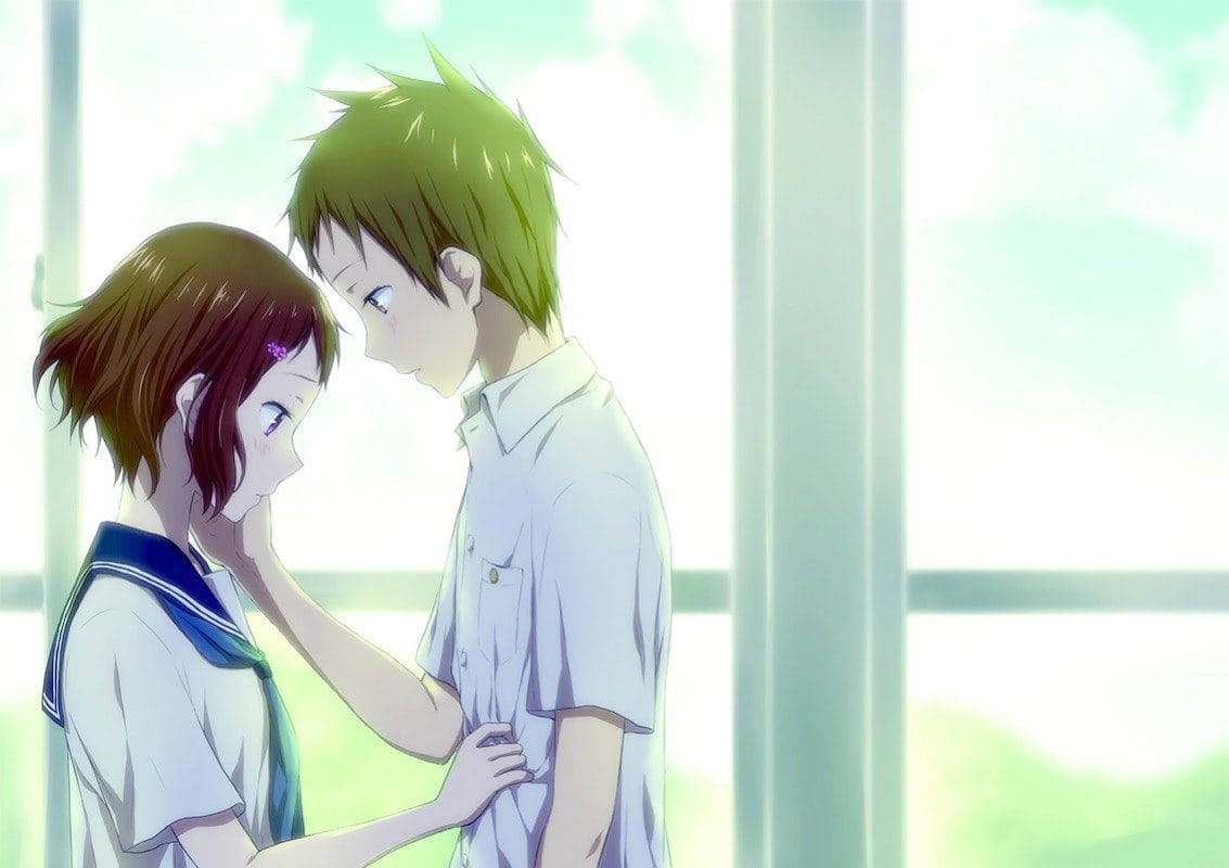 Romantic Anime Couples Mayaka Satoshi Background