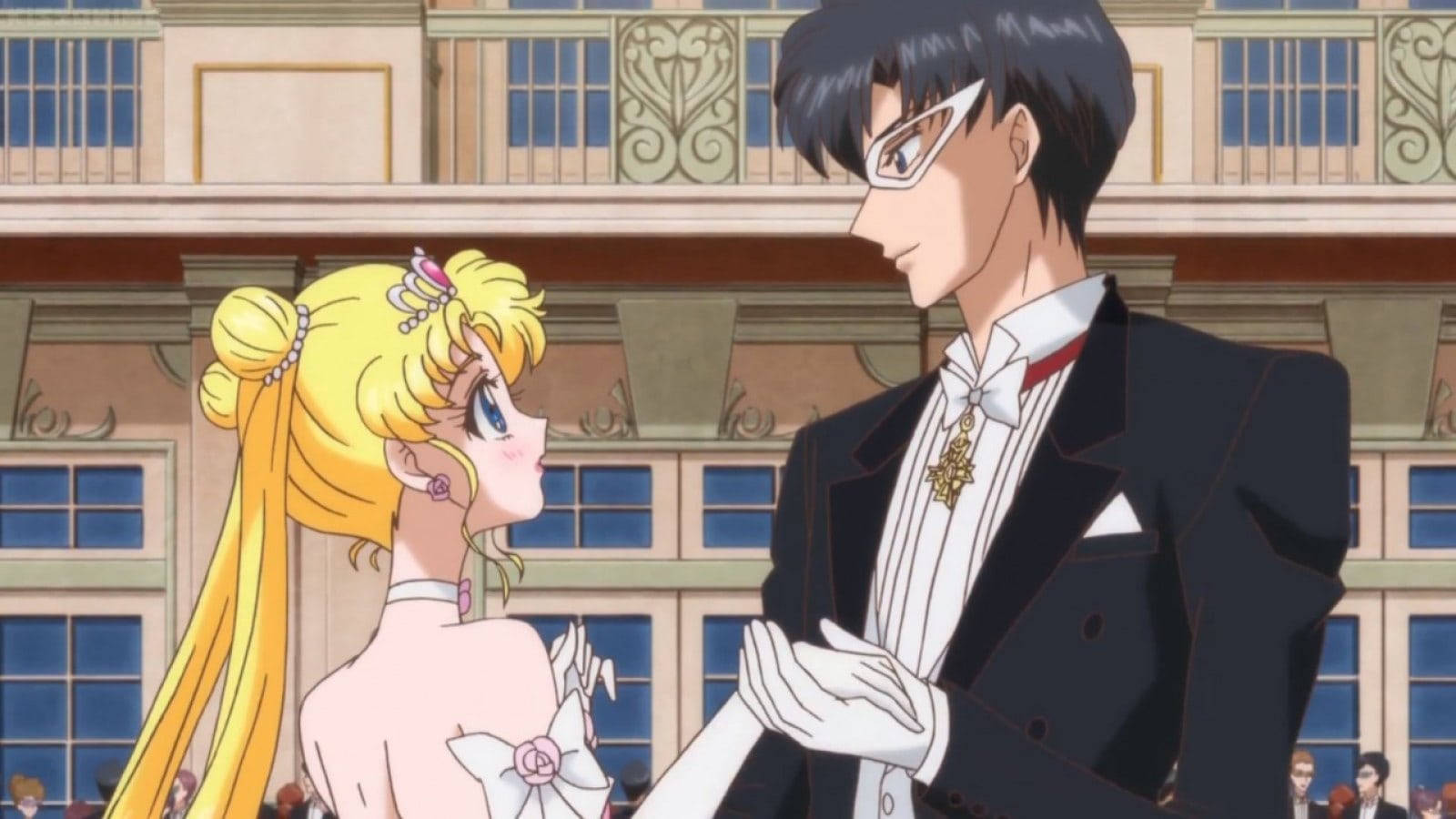 Romantic Anime Couples Sailor Moon Dress Background