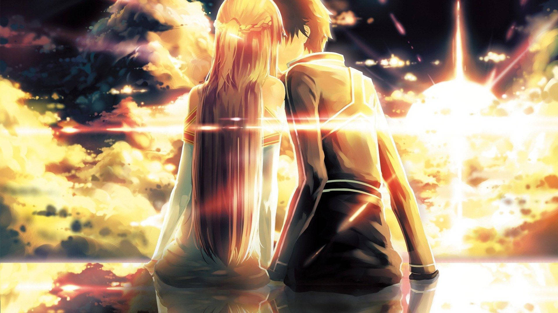 Romantic Anime Couples Sao Bright Lights