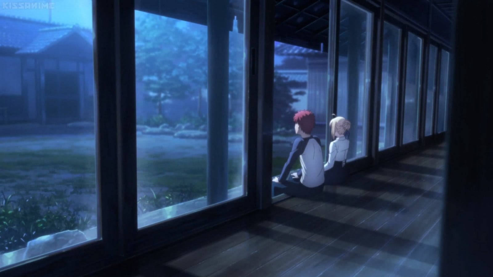 Romantic Anime Couples Shirou Saber Background