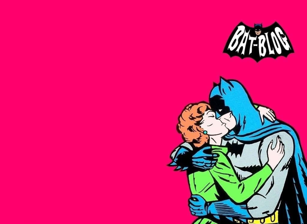 Romantic Batman Pop Art Phone Background