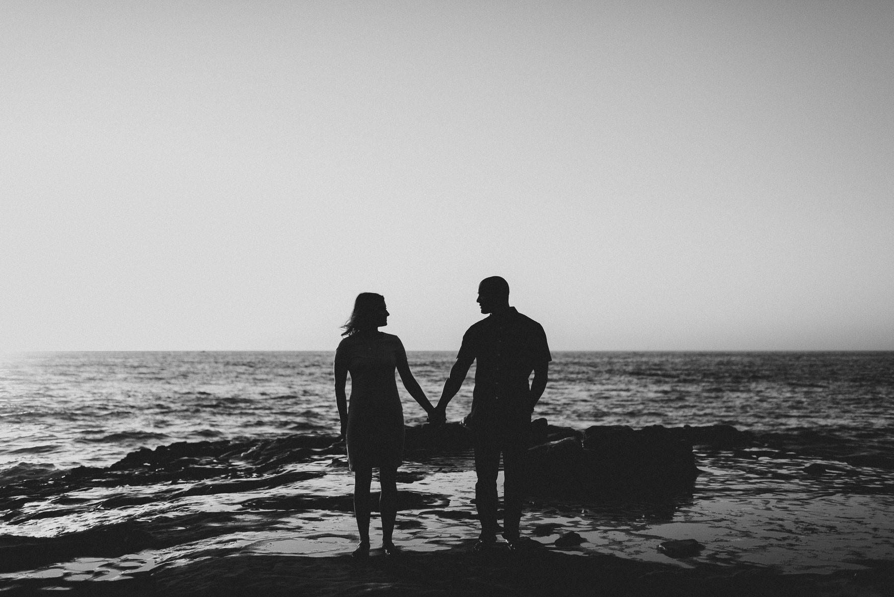 Romantic Couple At San Diego Beach