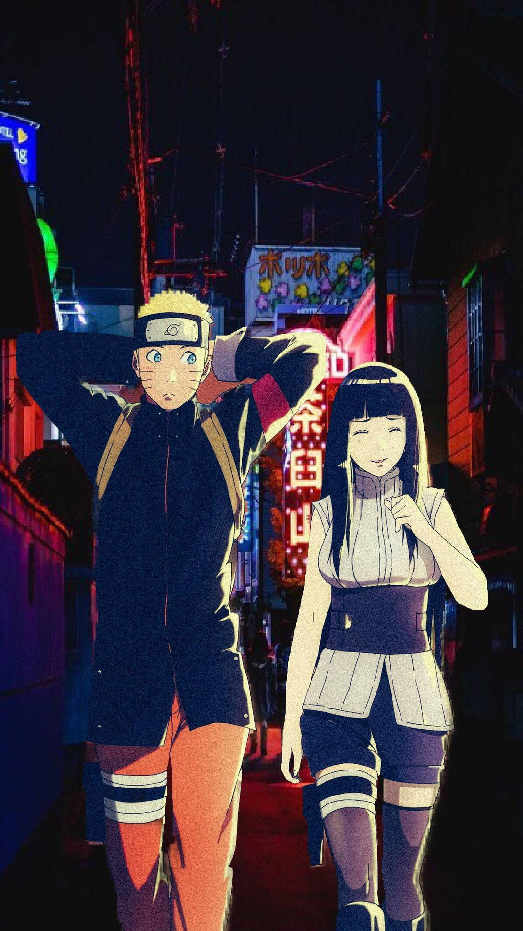 Romantic Embrace Between Naruto And Hinata