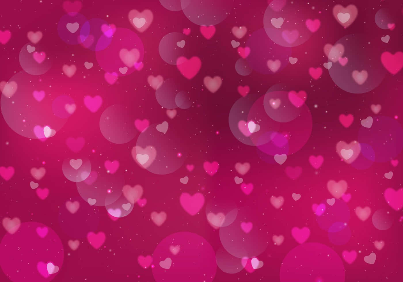 Romantic Pink Hearts Background Background