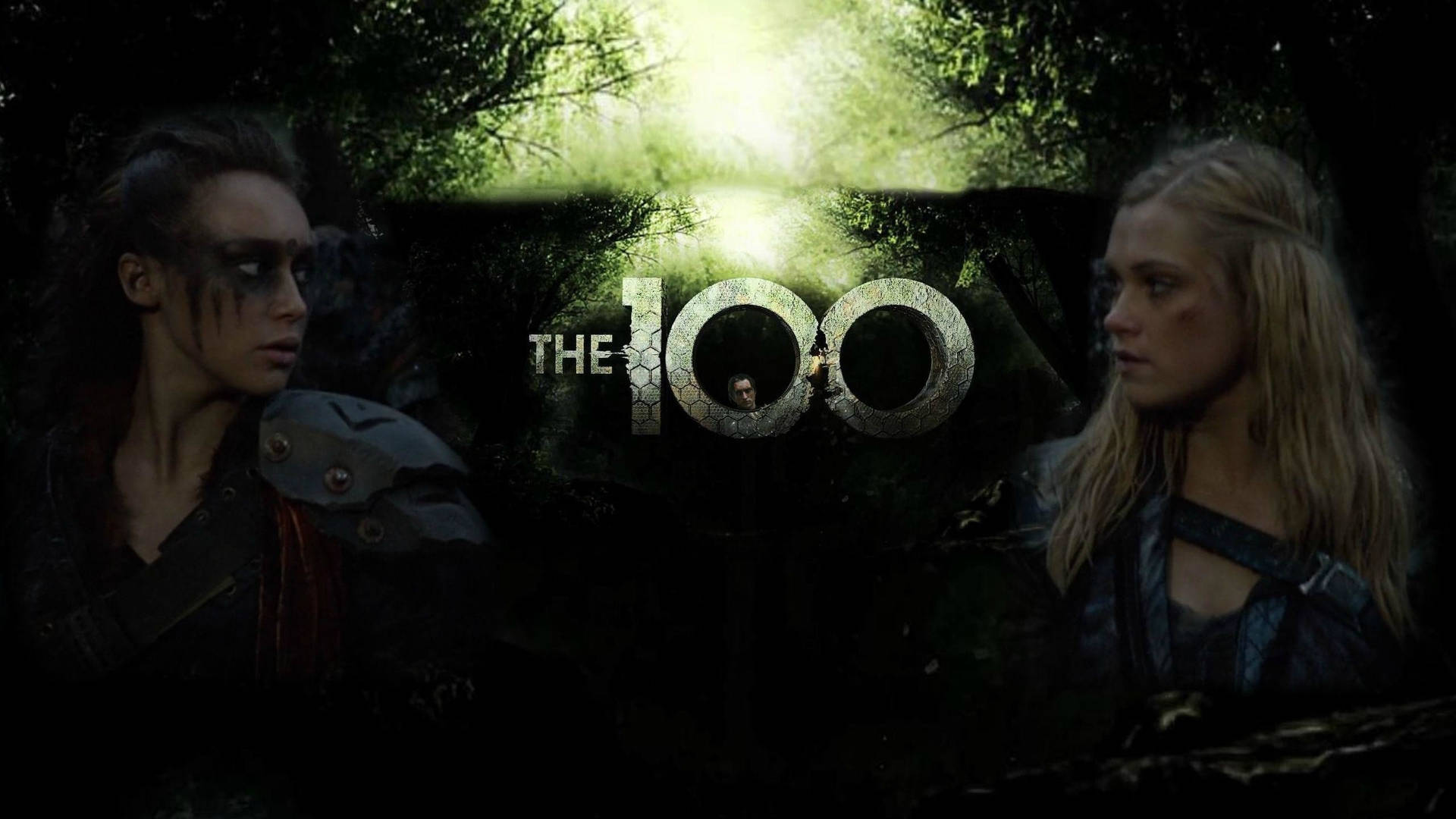 Romantic Stare Down Between Clarke And Lexa From The 100 Background