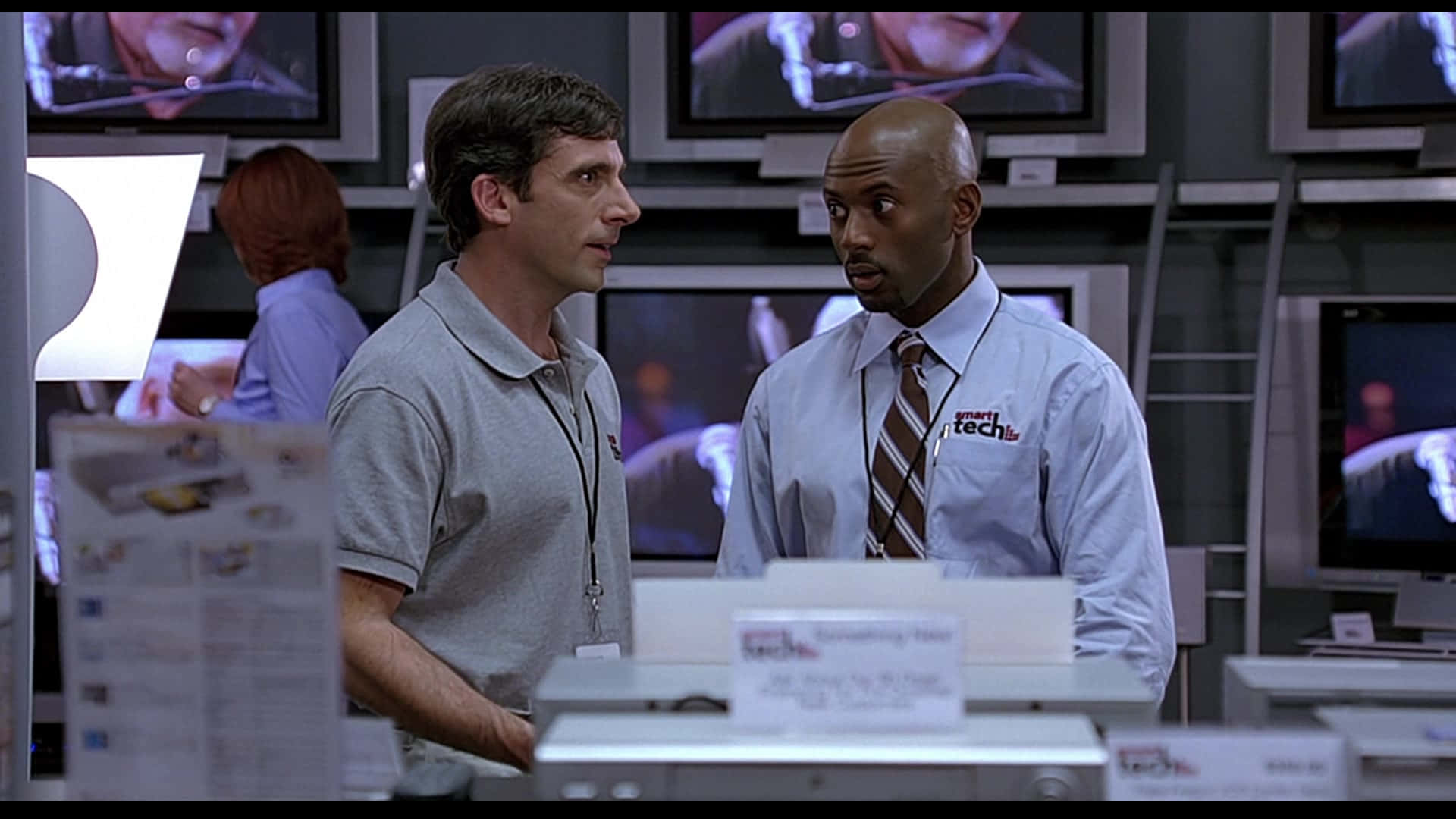 Romany Malco And Steve Carell Background