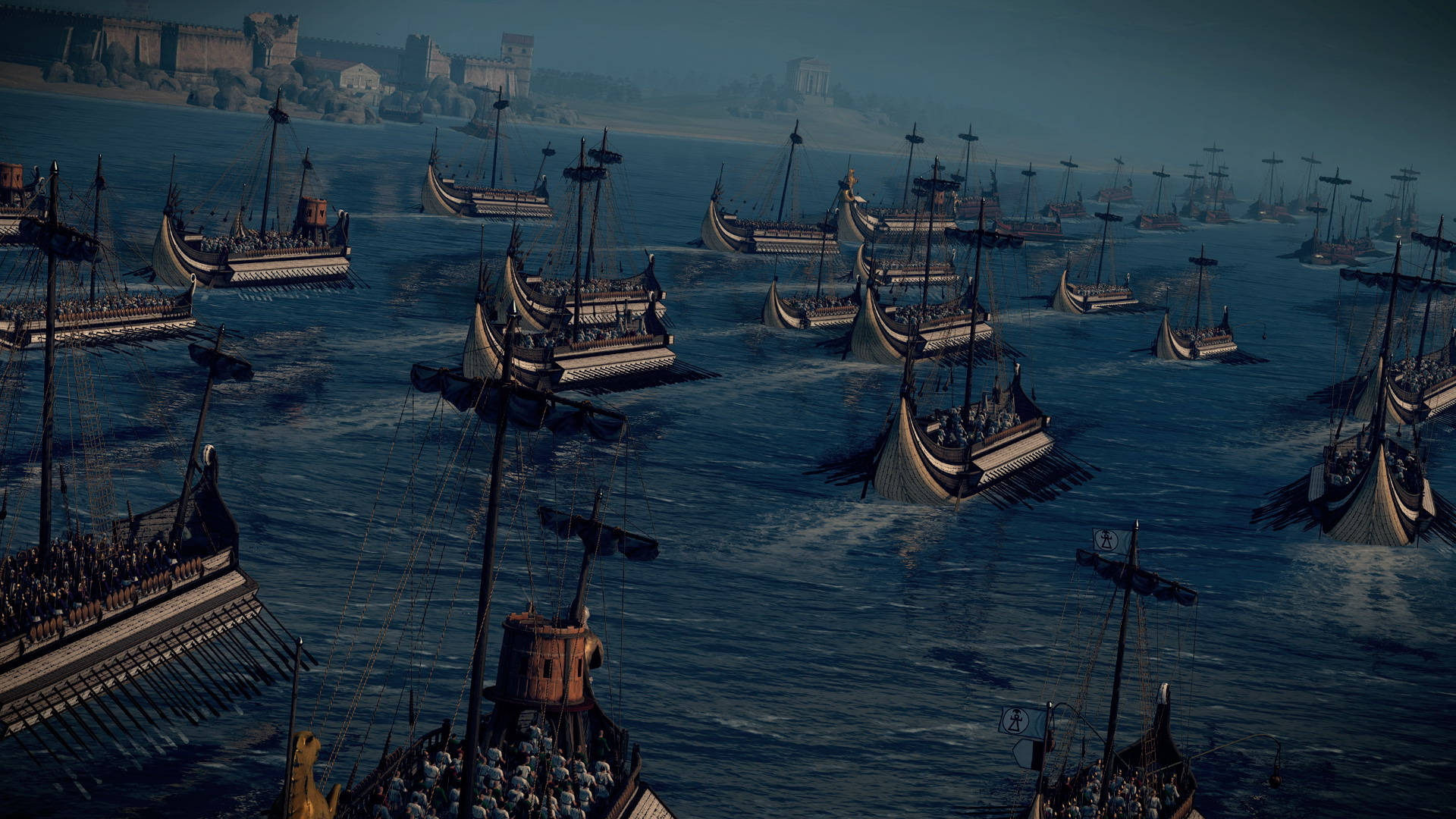 Rome 2 Total War Fleet On Water