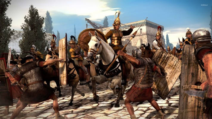 Rome 2 Total War Hellenics On Horse Background
