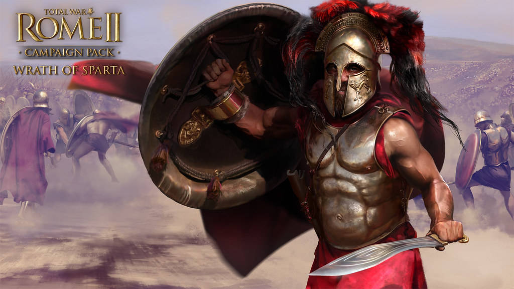 Rome 2 Total War Spartan And Shield Background