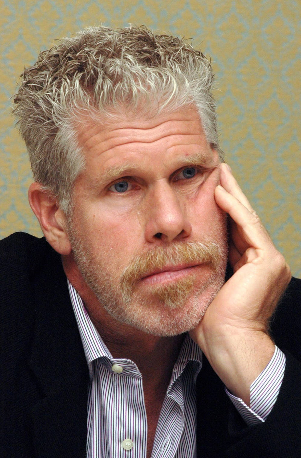 Ron Perlman Palm On His Cheek Background