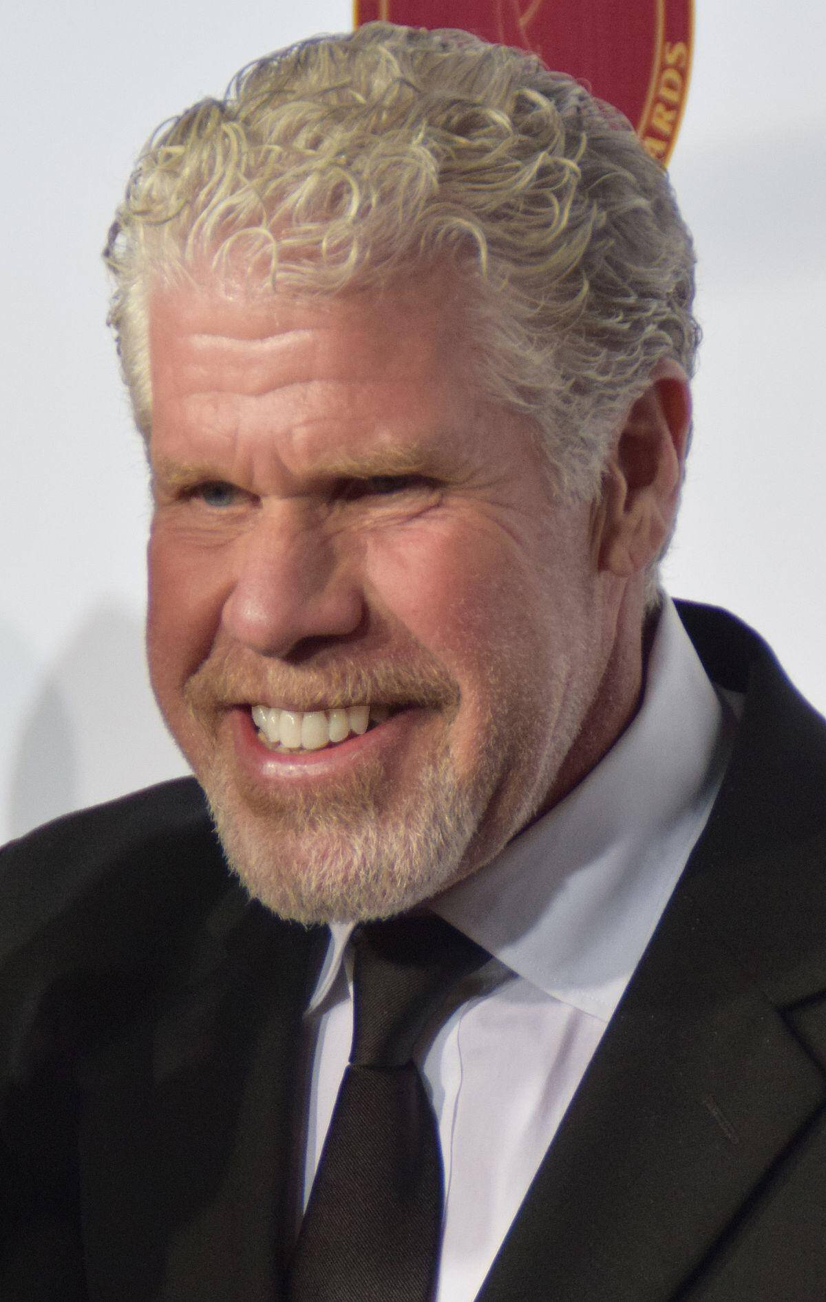 Ron Perlman Radiating Smile Background