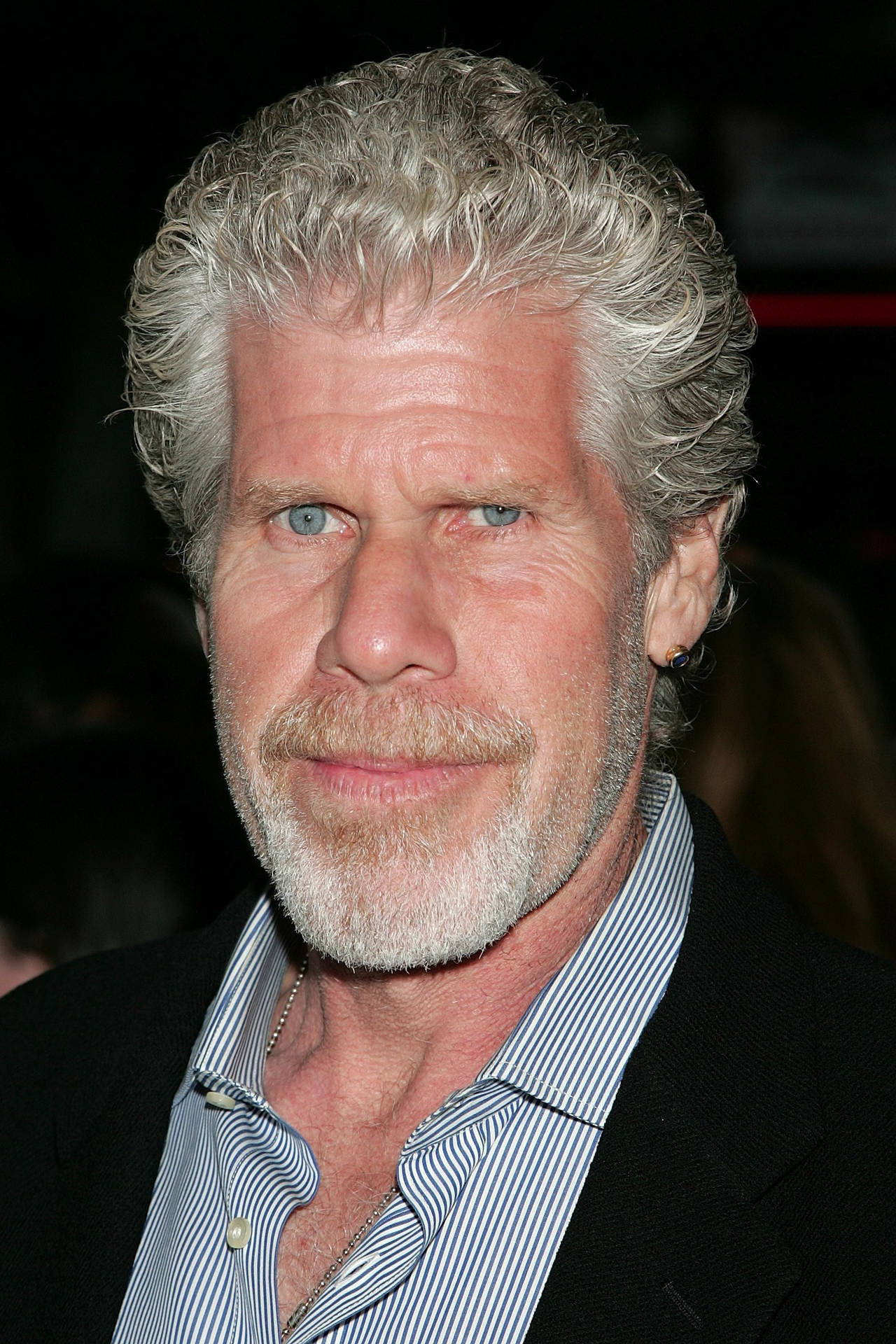 Ron Perlman Shiny White Curls