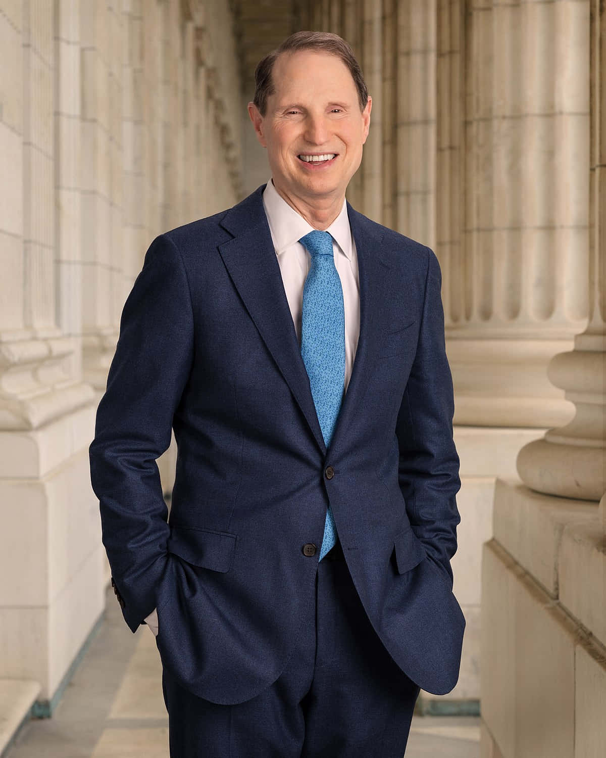 Ron Wyden Hands In Pockets Background
