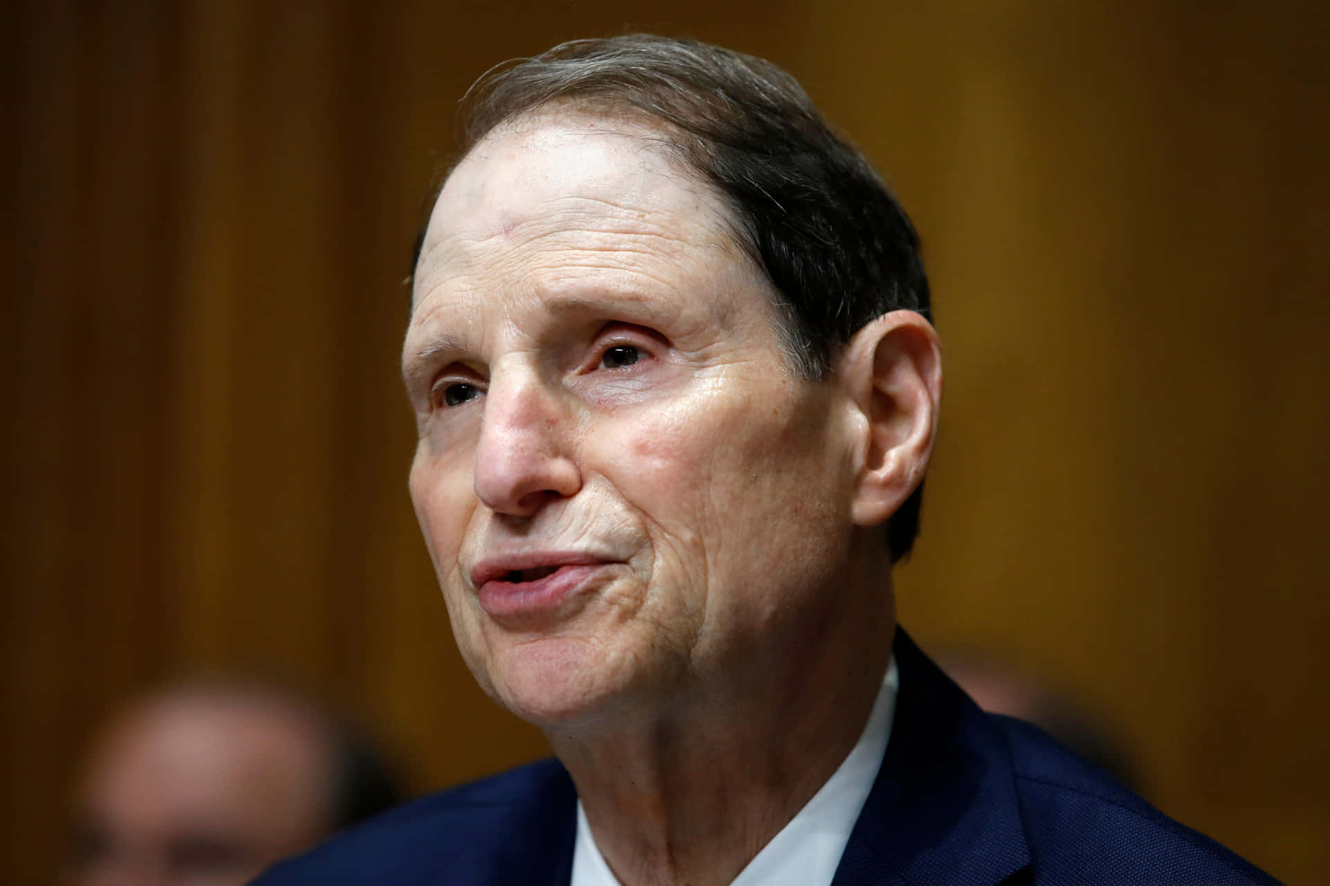 Ron Wyden Partial Side Profile Background