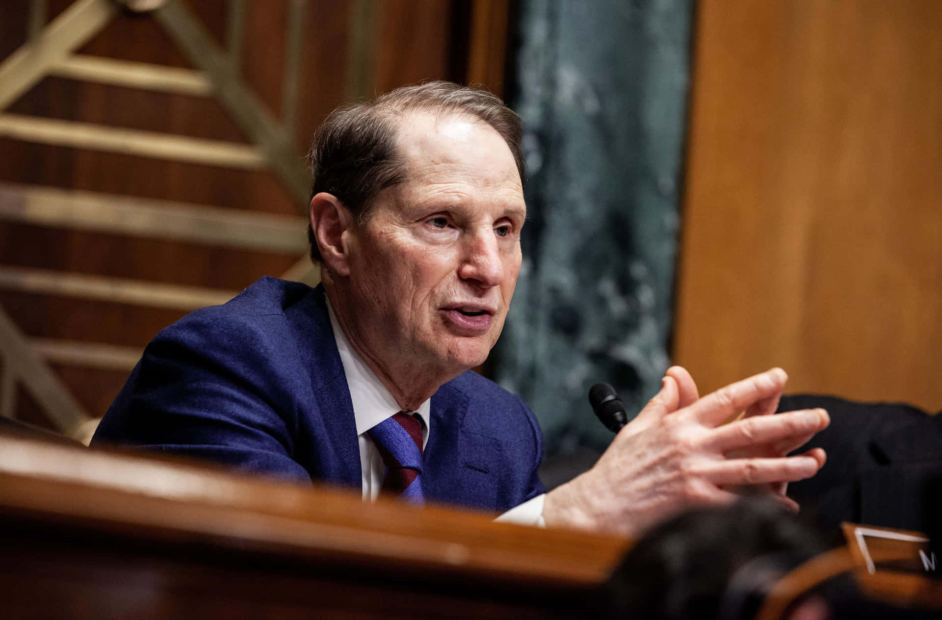 Ron Wyden Speaking With Hand Gestures