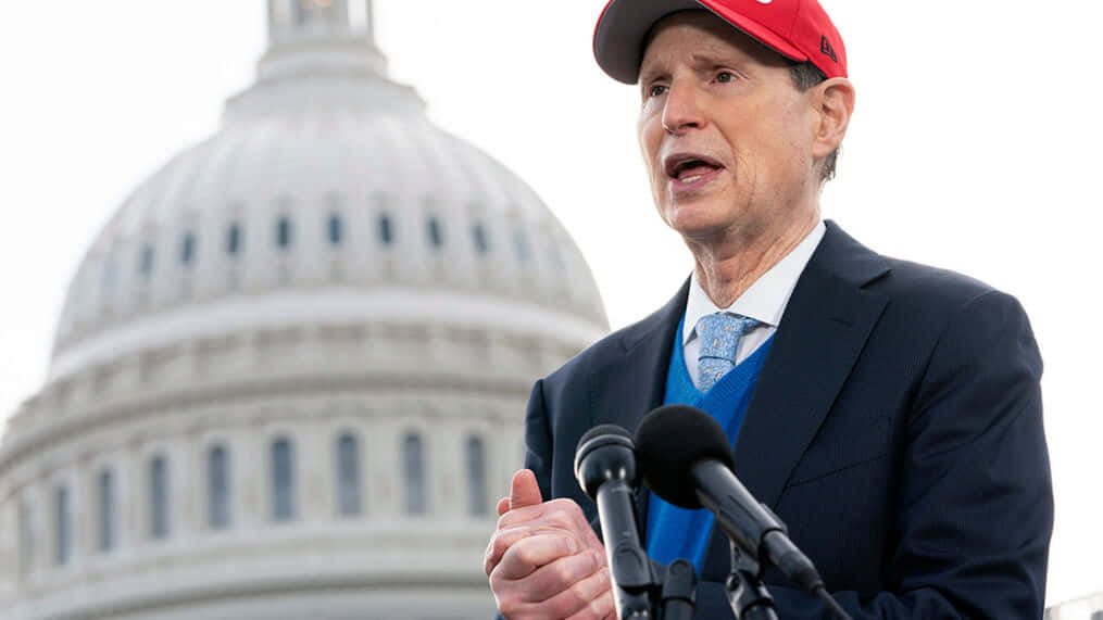 Ron Wyden With Capitol Background