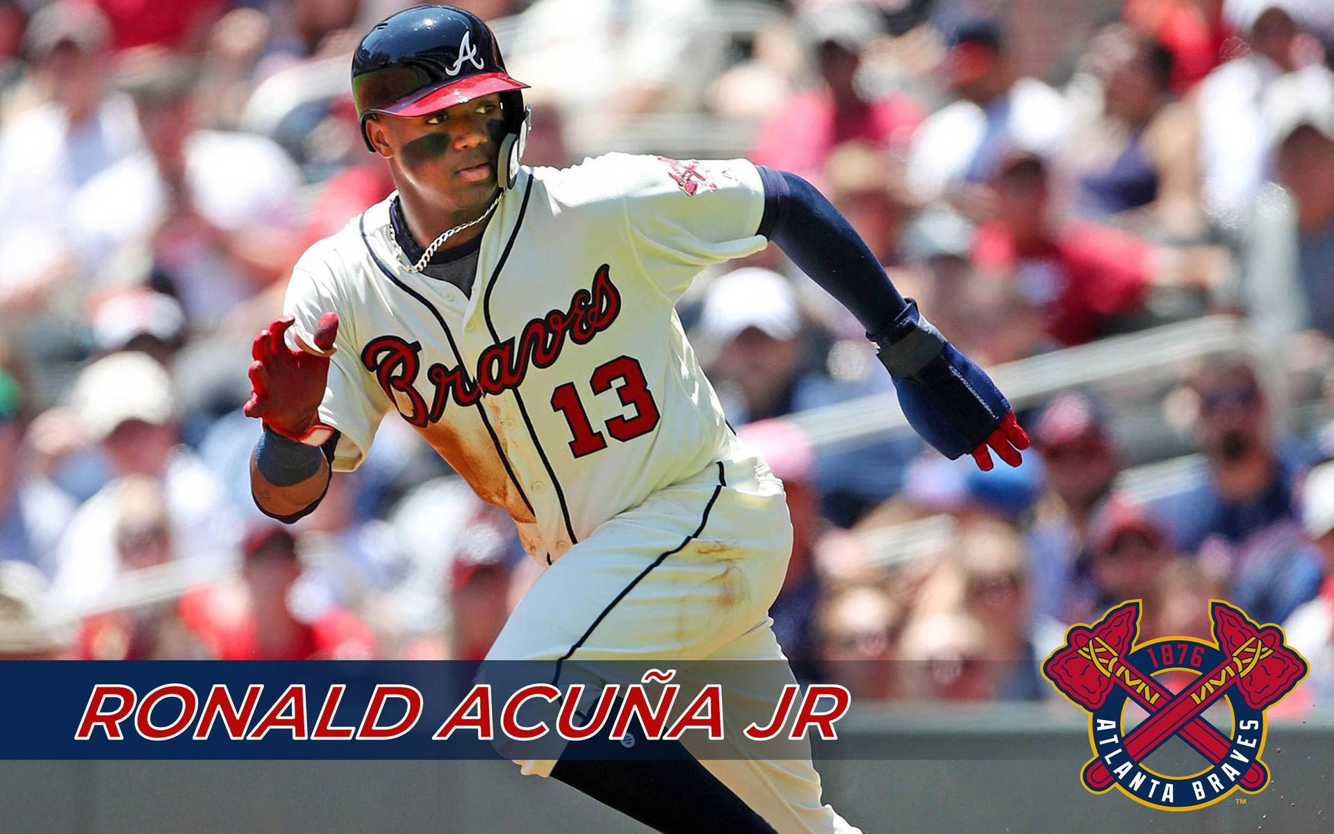 Ronald Acuna Jr. Name Banner Background