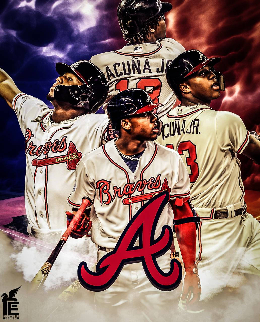 Ronald Acuna Jr. Star Players Background